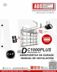 Manual de Instalacion, Manual de Instalacion Abrepuertas de Garage DC1000PLUS, Puertas y Portones Automaticos S.A. de C.V.